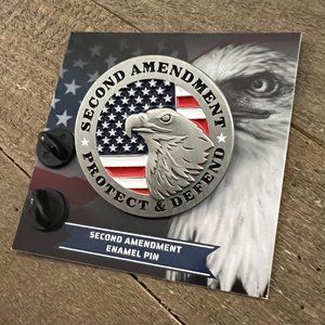 Second Amendment Protect and Defend Collectible Lapel Pin